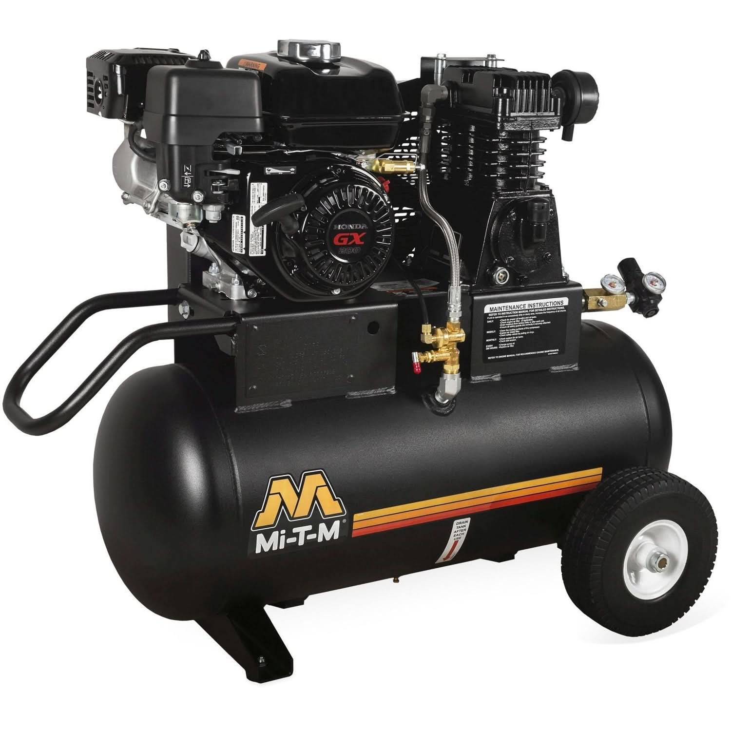 Mi-T-M AM1-PH65-20M 20-Gallon Single Stage Gasoline Air Compressor