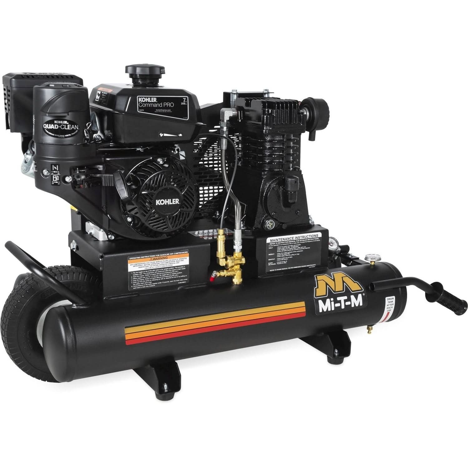 Mi-T-M AM1-PK07-08M 8-Gallon Single Stage Gasoline Air Compressor