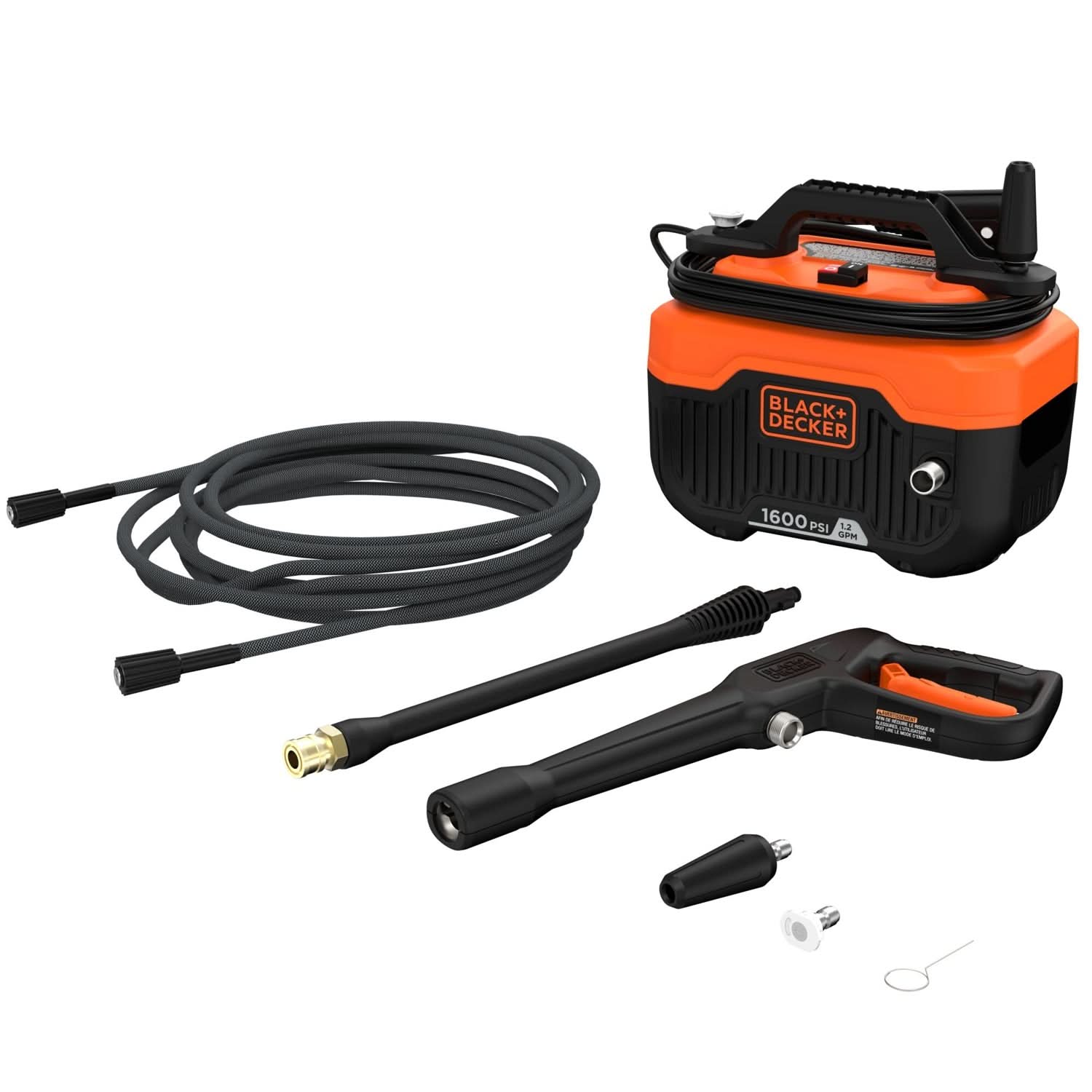 Black & Decker BEPW1600 Corded 1600 PSI 1.2 GPM Cold Water Electric Pressure Washer
