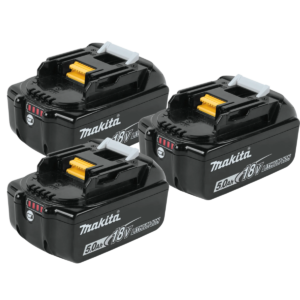 Makita BL1850Bx3 18V LXT Lithium-Ion 5.0Ah Battery, 3-Pack