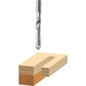 Bosch 85183 1/4 In. x 5/8 In. High Speed Steel Pilot Panel Down Spiral Router Bit