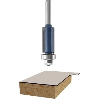Bosch 85210M 1/16 In. Carbide Tipped 2-Flute Overhang Cutoff Router Bit