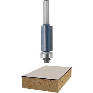 Bosch 85216M 1/2 In. x 1 In. Carbide Tipped 3-Flute Flush Trim Router Bit