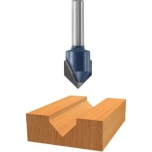 Bosch 85219M 90-Degree x 9/16 In. Carbide Tipped V-Groove Router Bit