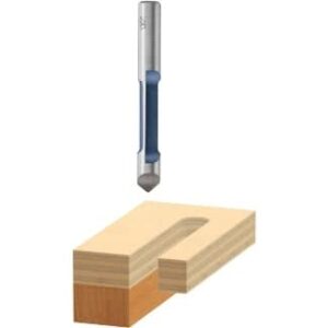 Bosch 85244 1/4 In. x 3/4 In. Carbide Tipped 1-Flute Pilot Panel Straight Router Bit
