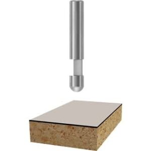 Bosch 85285 1/4 In. x 1/4 In. Solid Carbide 1-Flute Flush Trim Router Bit