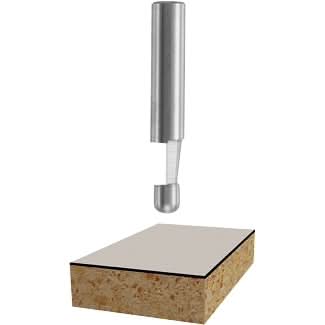 Bosch 85286 7-Degree x 1/4 In. Solid Carbide 1-Flute Bevel Trim Router Bit