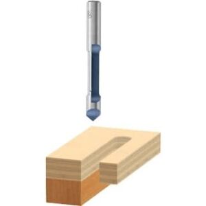 Bosch 85407M 1/2 In. x 2 In. Carbide Tipped 1-Flute Pilot Panel Straight Router Bit