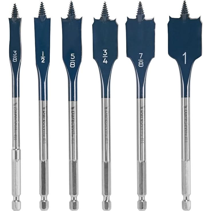 Bosch DSB5006 6-Piece Daredevil Standard Spade Bit Set