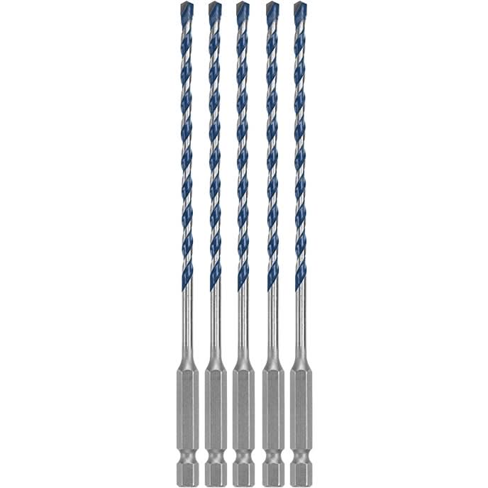 Bosch HCBG0205T 5-Piece 5/32" x 6" BlueGranite Turbo Carbide Hammer Drill Bits