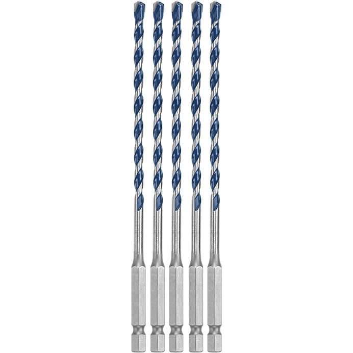 Bosch HCBG0405T 5-Piece 3/16" x 6" BlueGranite Turbo Carbide Hammer Drill Bits