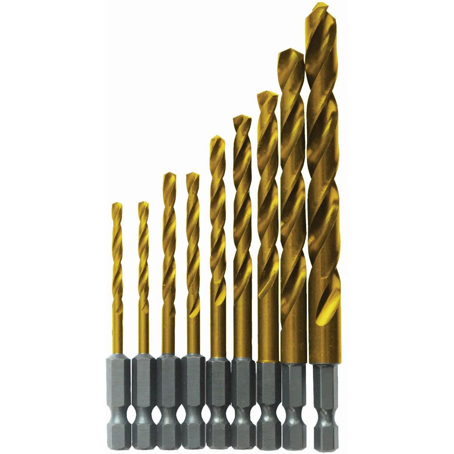 Bosch TI9IM 9-Piece Impact Tough Titanium Drill Bit Set