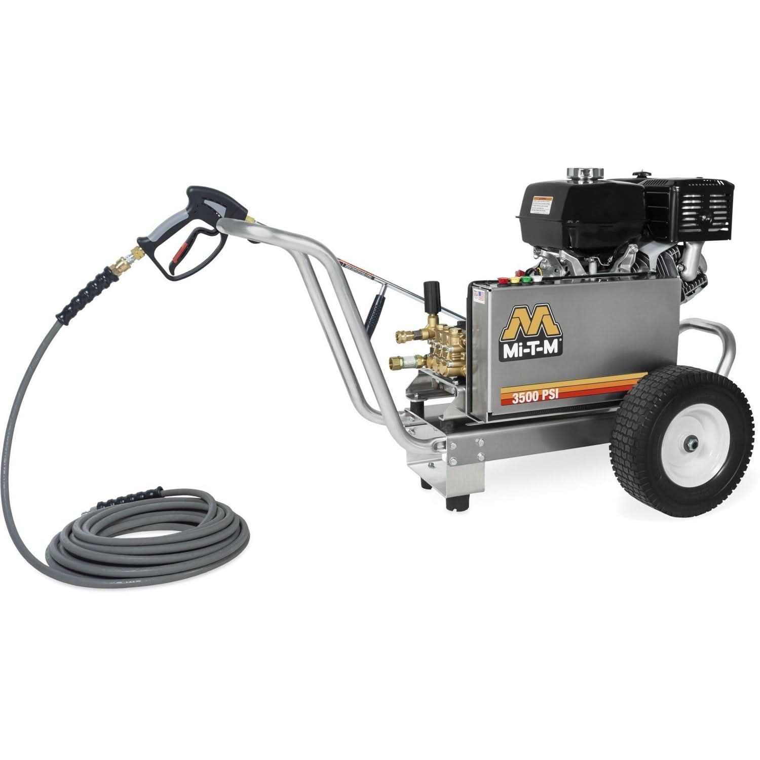 Mi-T-M CBA-3504-1MAH CBA Aluminum Series 3500 PSI Gasoline Belt Drive Cold Water Pressure Washer
