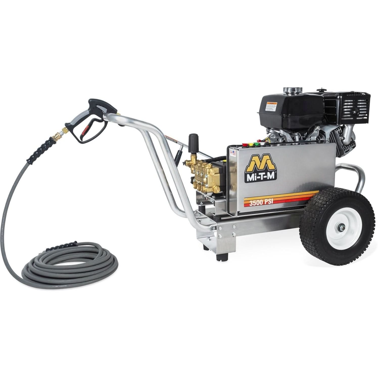 Mi-T-M CBA-3504-1MGH CBA Aluminum Series 3500 PSI Gasoline Belt Drive Cold Water Pressure Washer