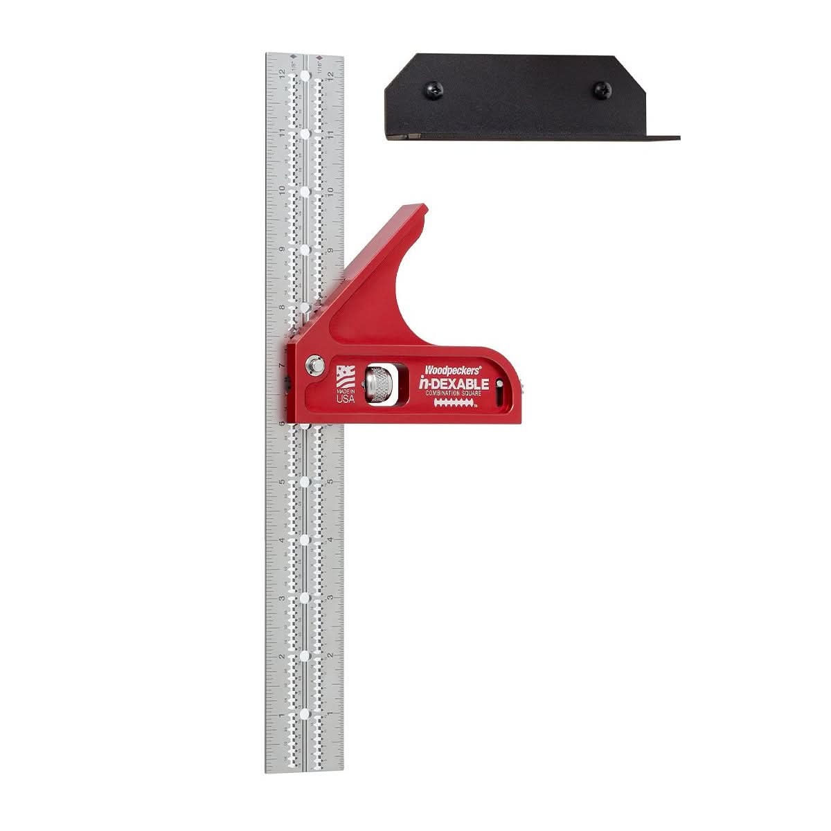 Woodpeckers CSQ-STM-20 in-DEXABLE Combo Square - Standard - Metric - 300Mm Blade