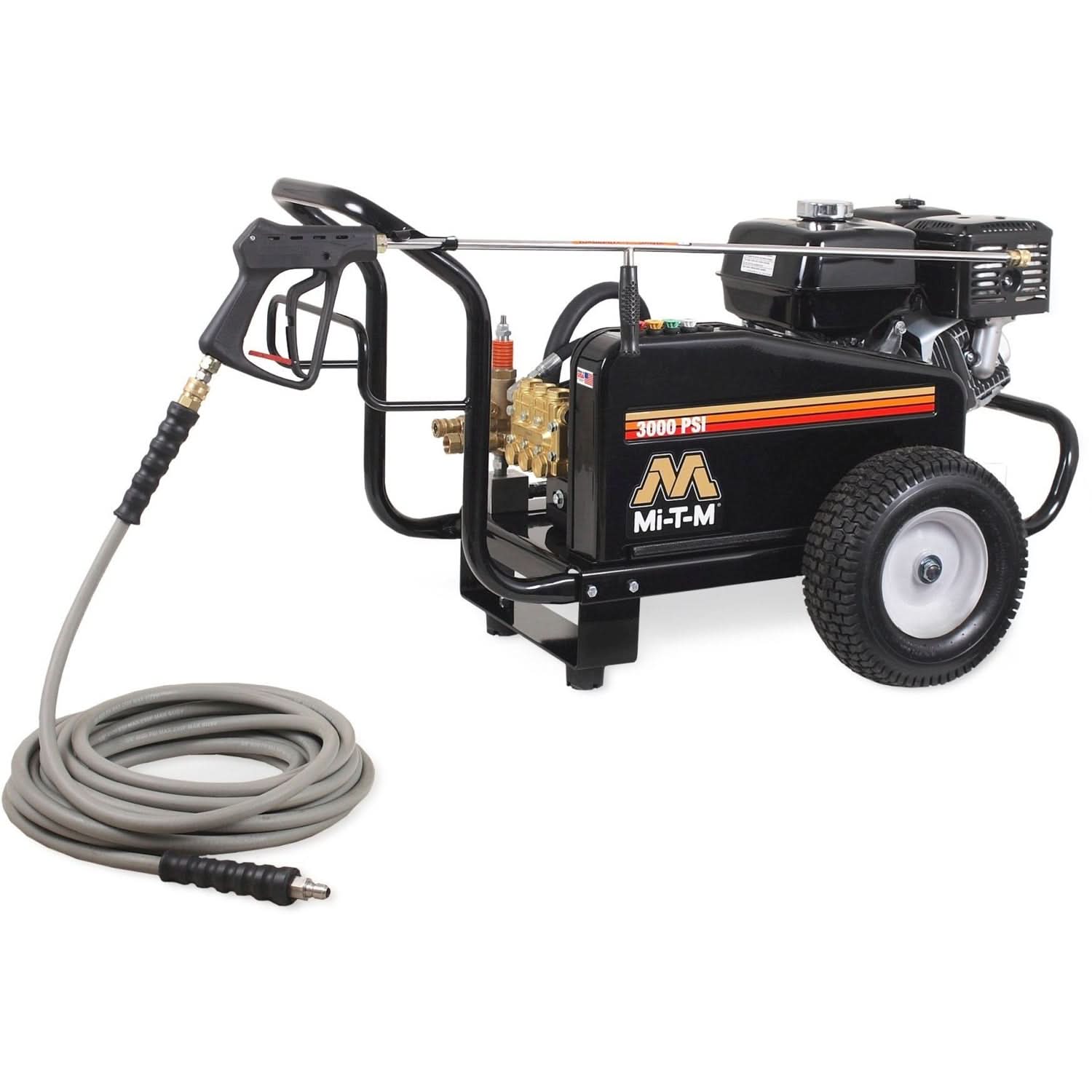 Mi-T-M CW-3004-4MGH CW Premium Series 3000 PSI Gasoline Belt Drive Cold Water Pressure Washer