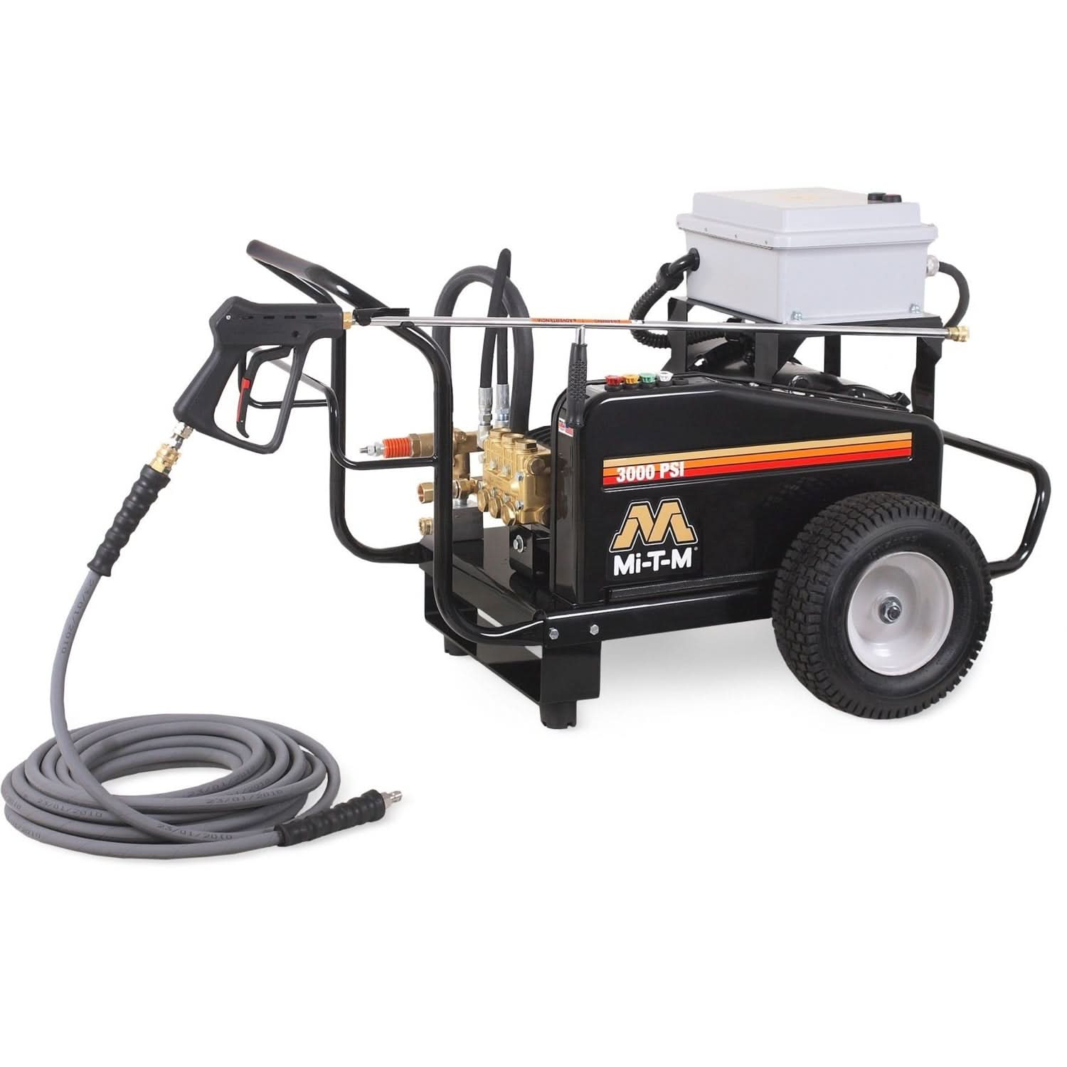 Mi-T-M CW-3005-0ME1 CW Premium Series 3000 PSI Electric Belt Drive Cold Water Pressure Washer