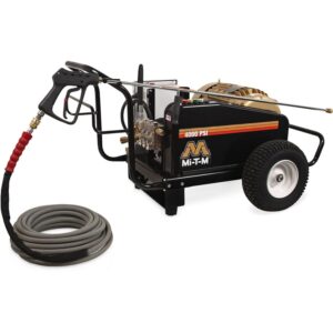 Mi-T-M CW-4004-1ME3 CW Premium Series 4000 PSI Electric Belt Drive Cold Water Pressure Washer