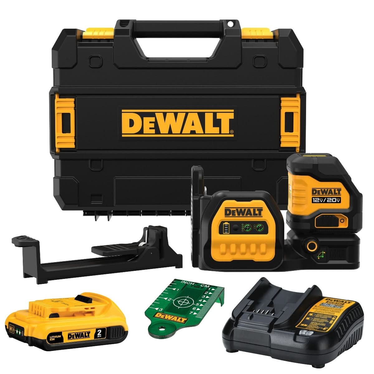 Dewalt DCLE34020G DEWALT 12V / 20V MAX Cross Line Green Laser 2.0Ah Kit