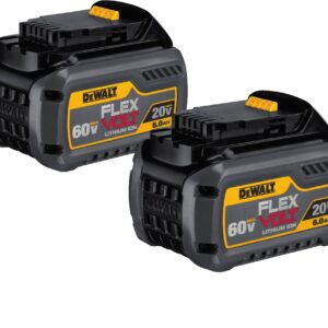 Dewalt DCB606-2 FlexVolt 20V/60V MAX 6.0Ah Batteries, 2-Pack