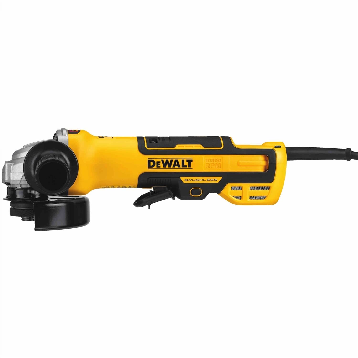DeWalt DWE43214 Corded 5" Brushless Paddle Switch Small Angle Grinder With Kickback Brake