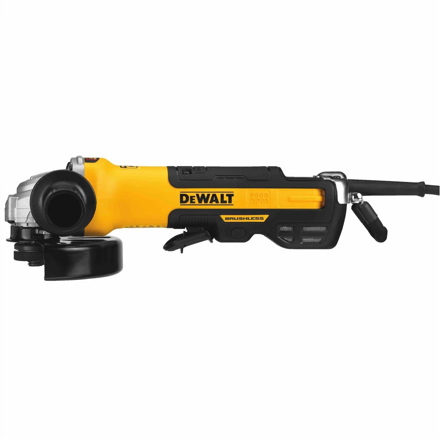 DeWalt DWE43244N Corded 5 In. / 6 In. Brushless Paddle Switch Small Angle Grinder With Kickback Brake, No Lock