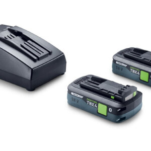 Festool 18V 4.0Ah Tabless TBX4 Battery 2-Pack and TCL 6 Charger Energy Set (578733)