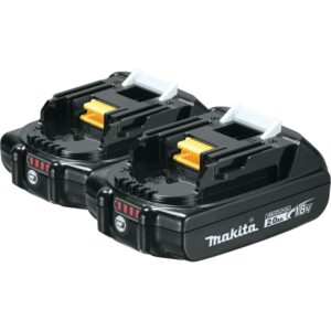 Makita BL1820B-2 18V LXT Lithium-Ion Compact 2.0Ah Battery, 2/pk