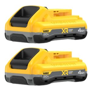 DeWALT DCB2104-2 20V MAX XR POWERPACK 4.0Ah Battery, 2-Pack (PROMO)