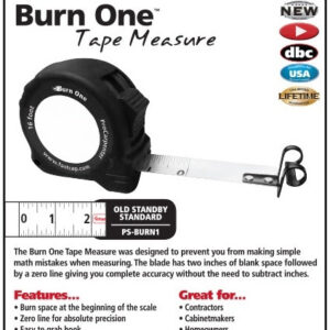 Fastcap PS-BURN1 Burn One Standard 16' Tape Measure