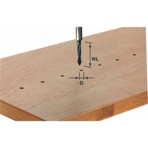 Festool 491064 Dowel Drill Router Bit, HW 5x30mm