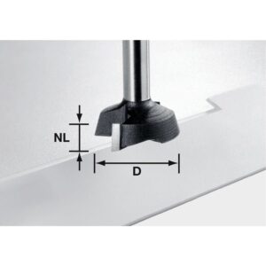 Festool 500368 Plane Router Bit KA 65 for Conturo