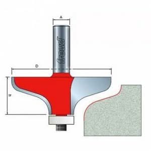 Freud 85-101 Solid Surface Edge Profile - D3, h1-1/8, A1/2