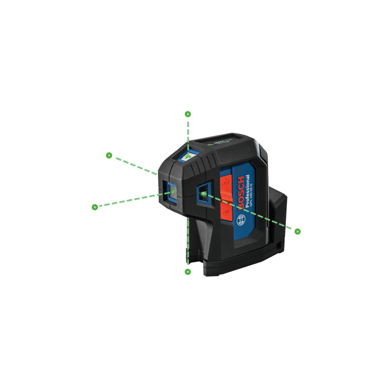 Bosch GPL100-50G Green-Beam Five-Point Self-Leveling Alignment Laser