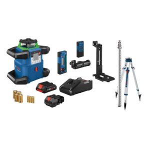 Bosch GRL4000-90CHVGK 18V REVOLVE4000 Connected Green-Beam Self-Leveling Horizontal/Vertical Rotary Laser 4.0Ah Kit