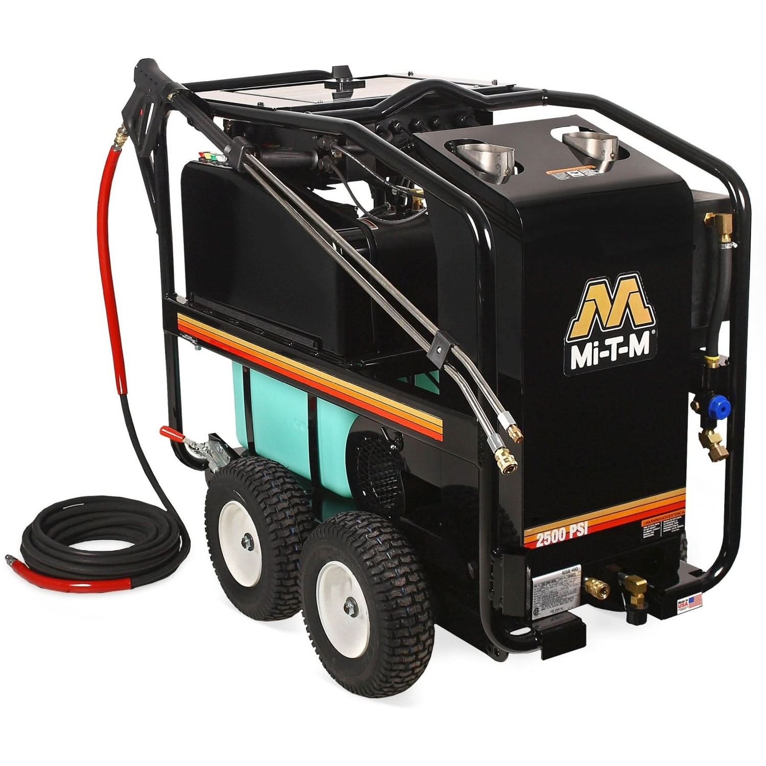 Mi-T-M HSE-2504-0M10 HSE Series 2500 PSI Electric Belt Drive Hot Water Pressure Washer