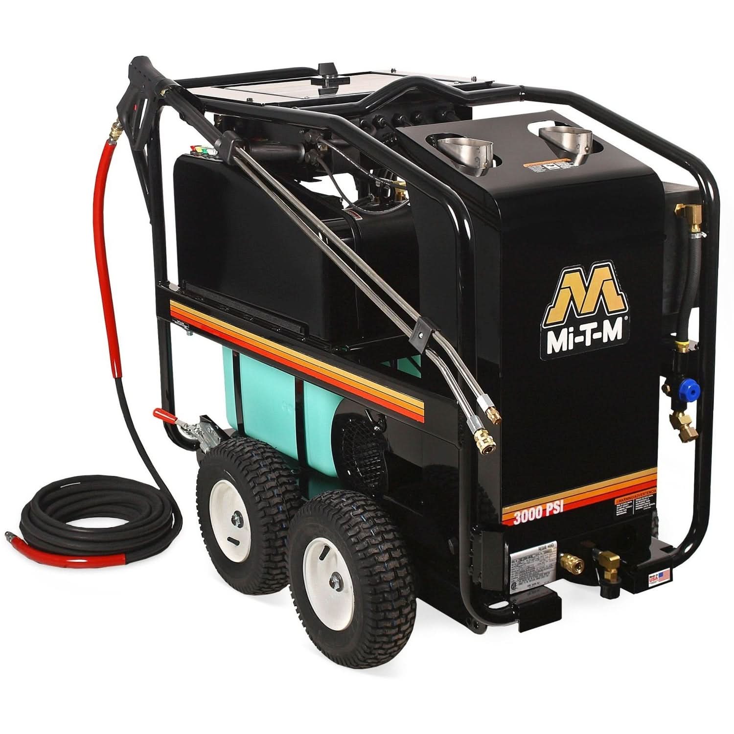 Mi-T-M HSE-3004-0M30 HSE Series 3000 PSI Electric Belt Drive Hot Water Pressure Washer