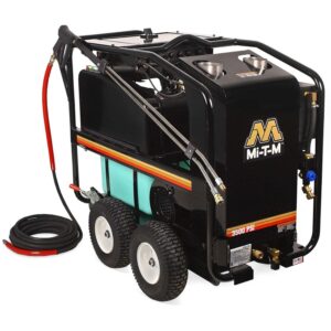 Mi-T-M HSE-3504-0M30 HSE Series 3500 PSI Electric Belt Drive Hot Water Pressure Washer