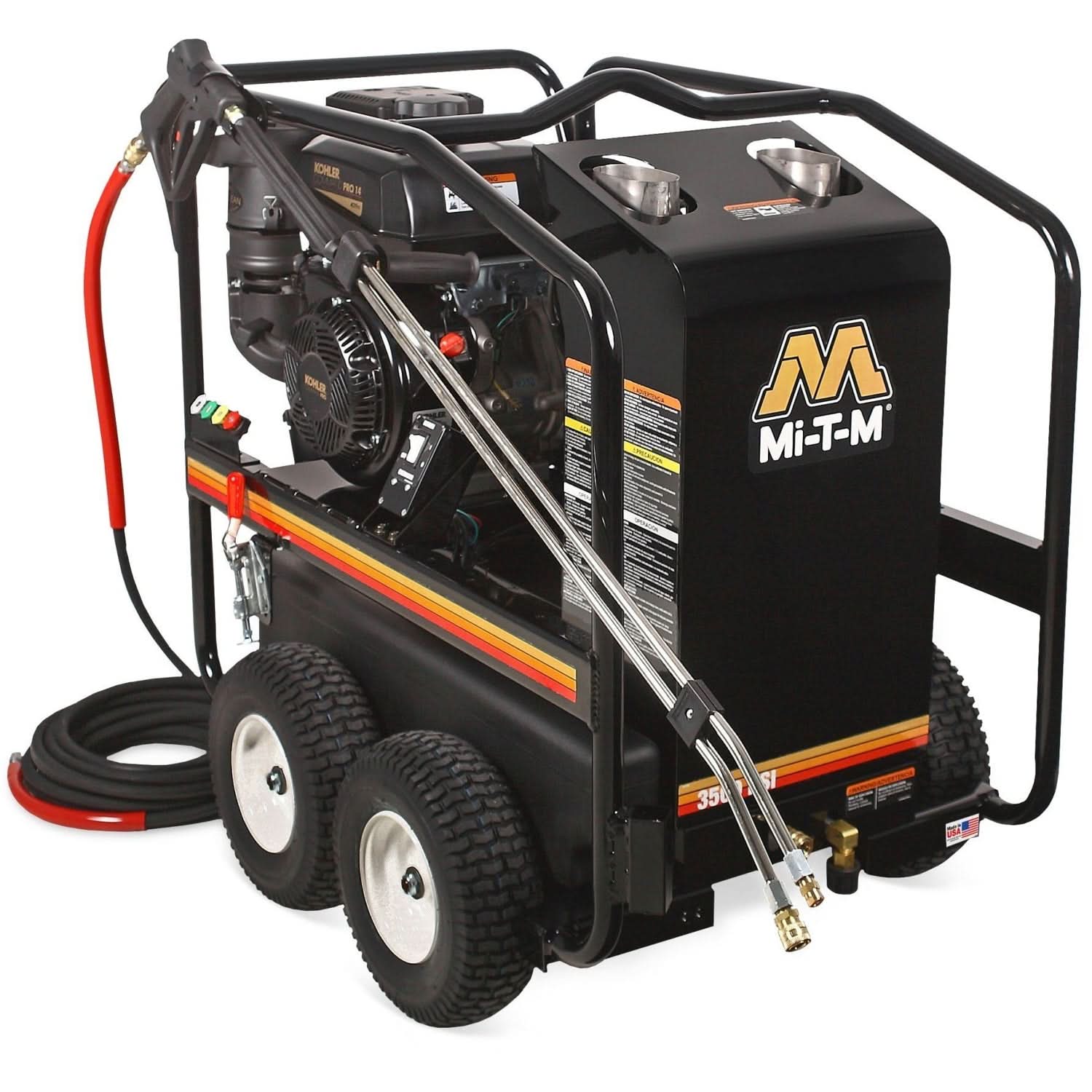 Mi-T-M HSP-3504-3MGK HSP Series 3500 PSI Gasoline Direct Drive Hot Water Pressure Washer