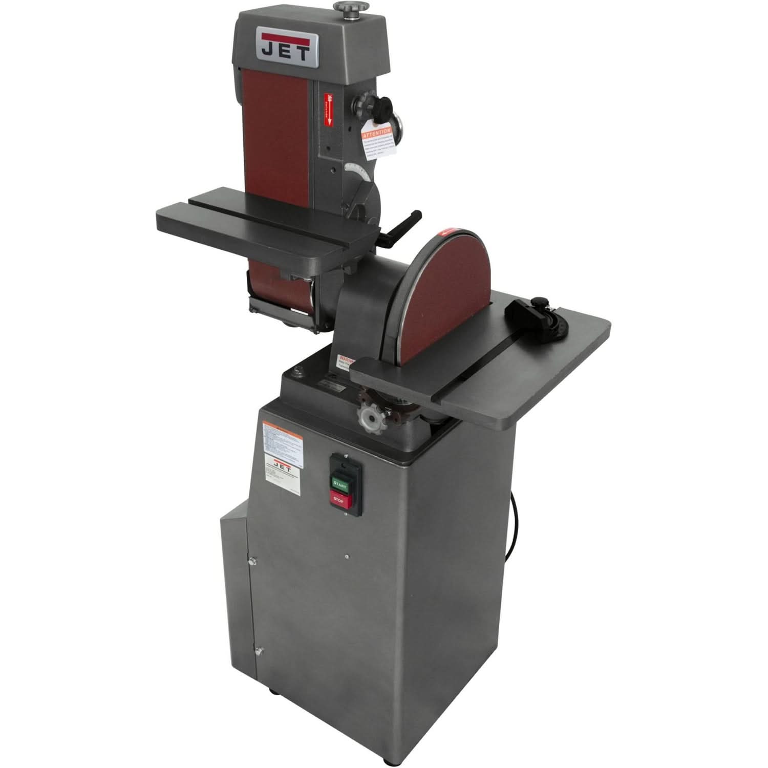 Jet 414552 J-4200A-2, 6 x 48 Industrial Combination Belt and Disc Finishing Machine 230V 1Ph