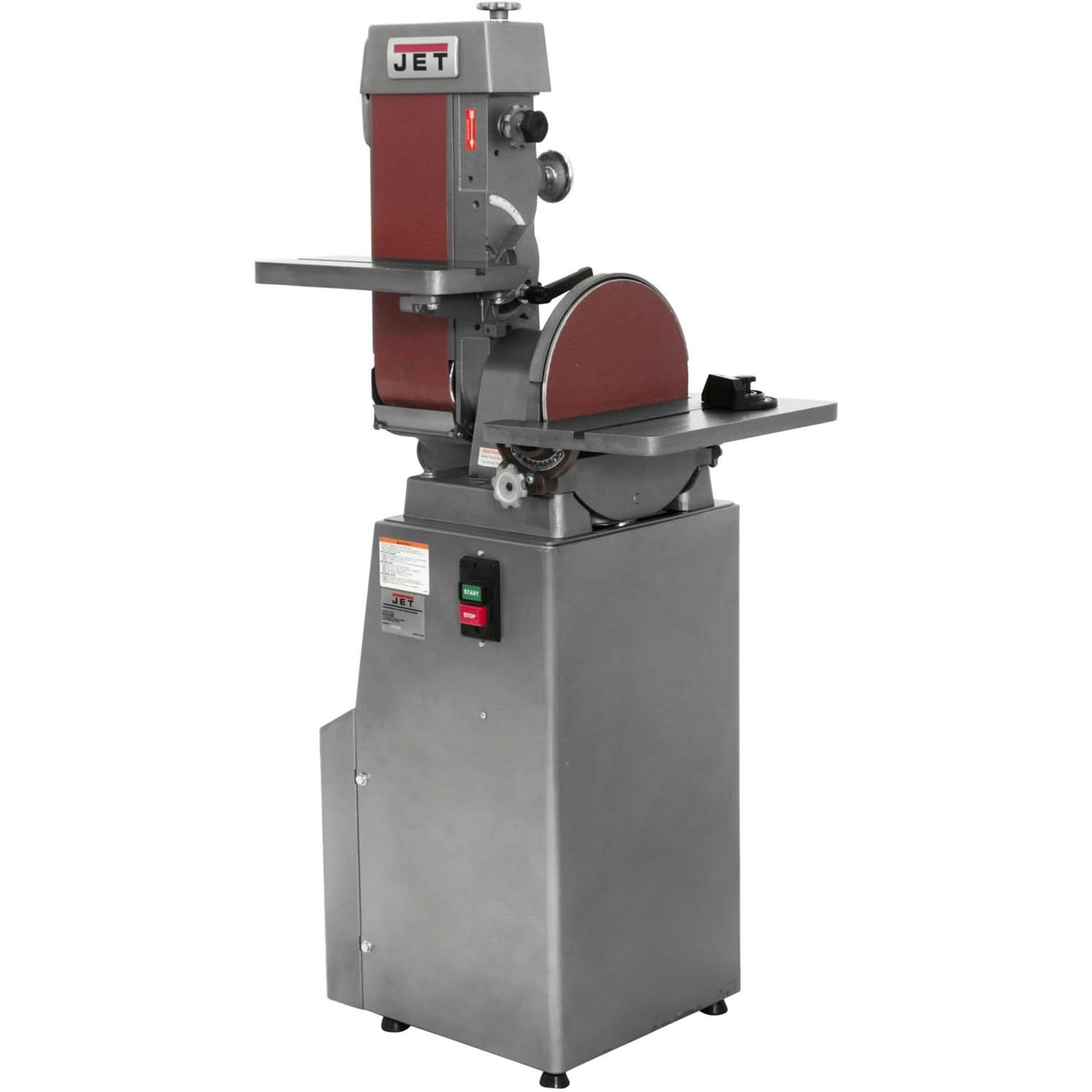 Jet 414553 J-4202A, 6 x 48 Industrial Combination Belt and Disc Finishing Machine 230V 3Ph