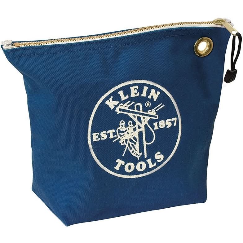Klein 5539Blu Canvas Zipper Bag- Consumables, Blue