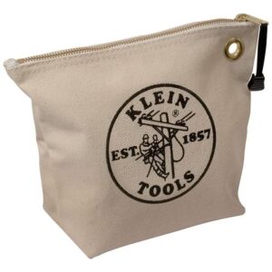 Klein 5539Nat Canvas Zipper Bag- Consumables, Natural