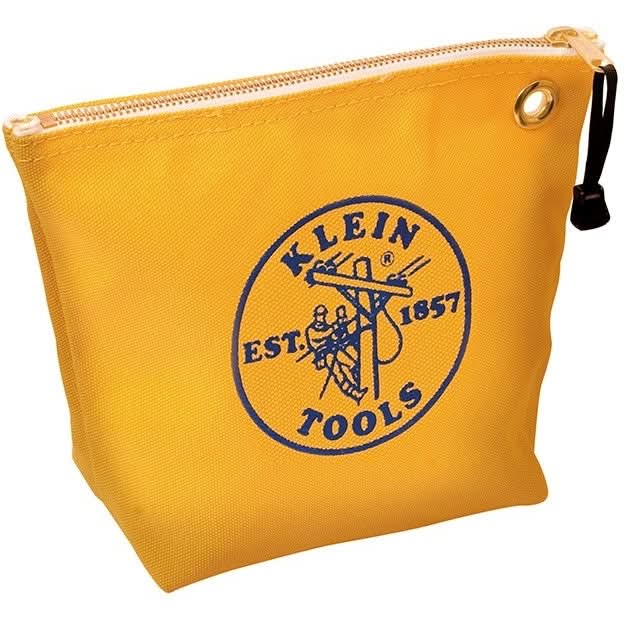 Klein 5539Yel Canvas Zipper Bag- Consumables, Yellow