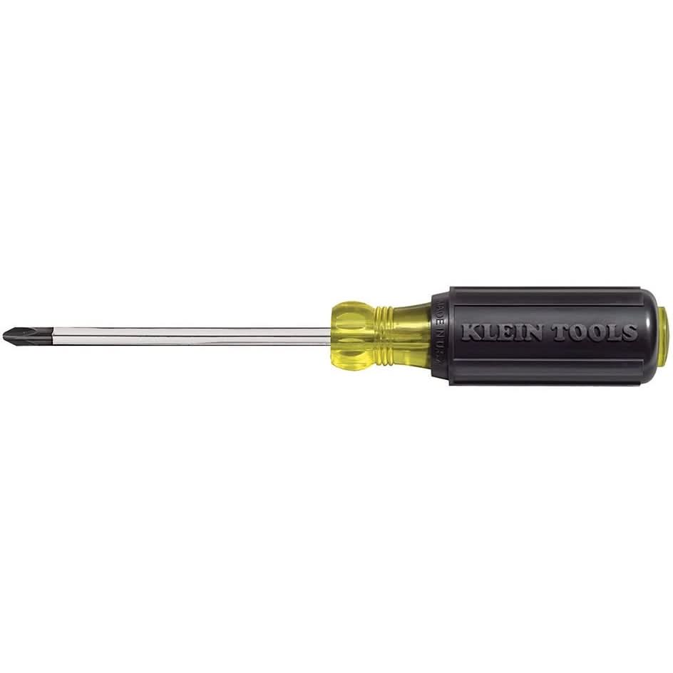 Klein 603-4 #2 Profilated Phillips-Tip Screwdriver 4" Round-Shank