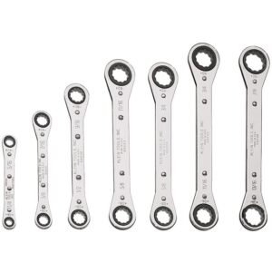 Klein 68222 7-Piece Ratcheting Box Wrench Set