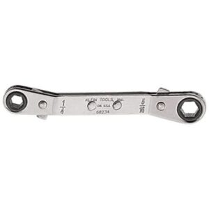 Klein 68234 Fully Reversible Ratcheting Offset Box Wrench - 1/4 x 5/16"