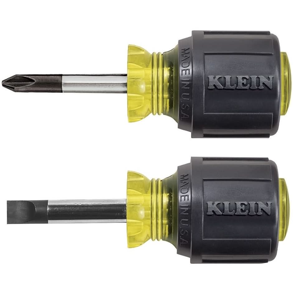 Klein 85071 2-Piece Stubby Screwdriver Set