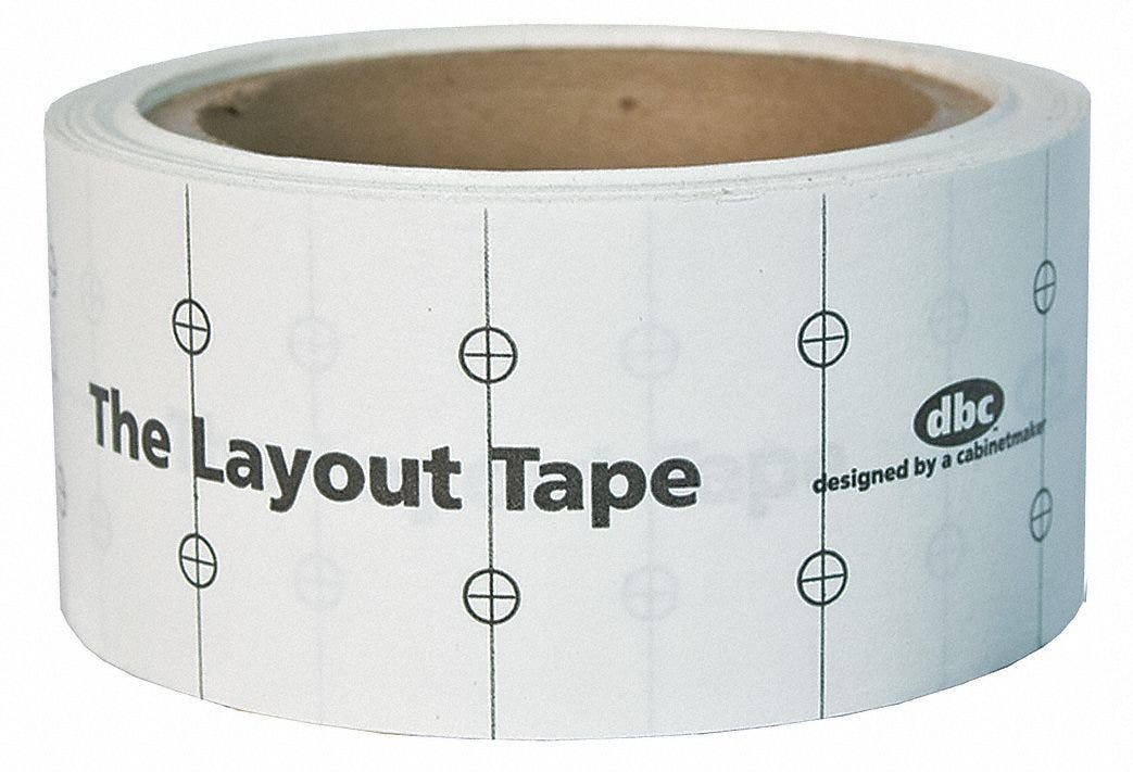 FastCap LAYOUTTAPE 60' Roll Of Shelf Pin / Hinge Layout Tape
