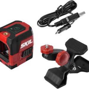 SKIL LL9324G-01 Self-leveling Green Cross Laser with Clamp